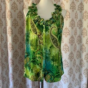 SIONI Paisley sleeveless top L